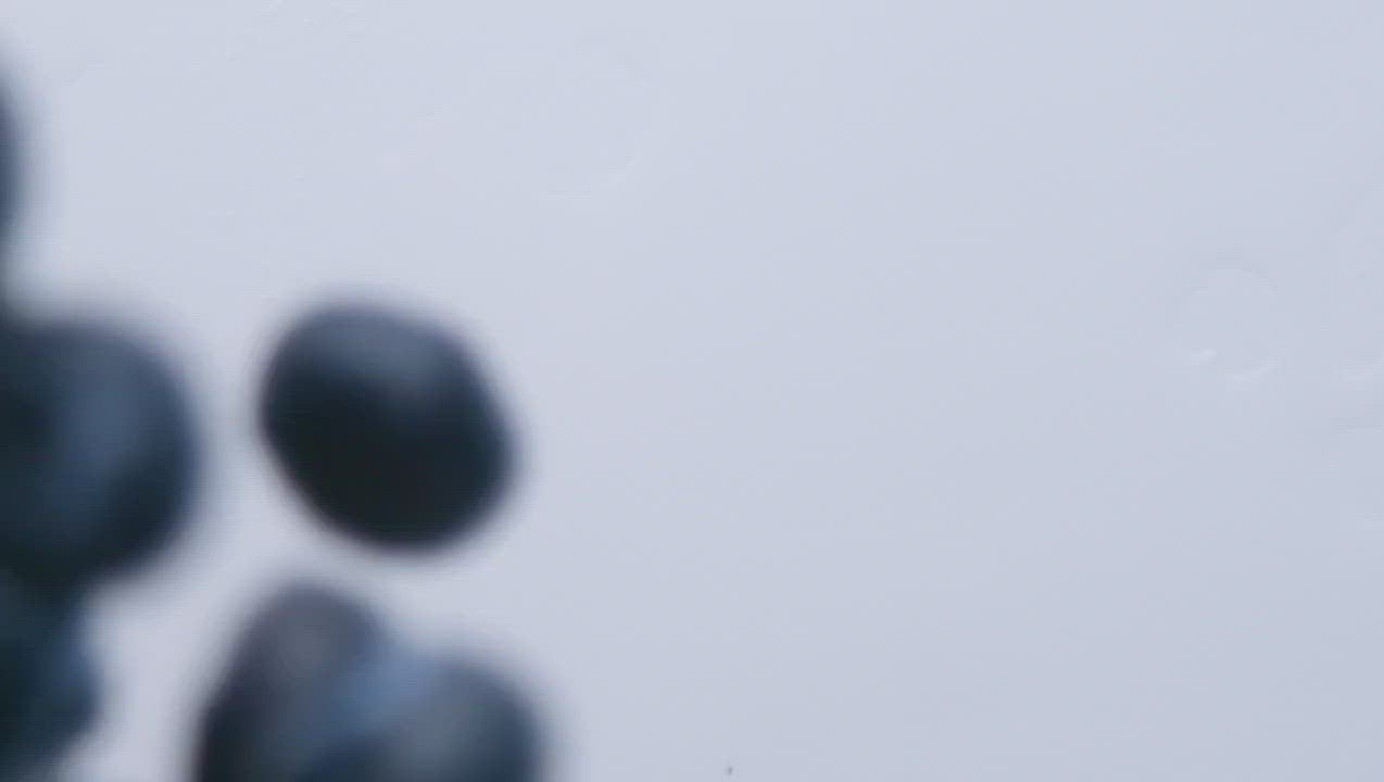 blueberries falling